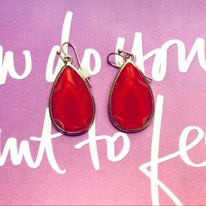 Red Statement Earrings